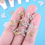 20ks Glitter Butterfly Nail Charms, Nail Art Kamínky, Nail Stones, Butterfly Nail Art, Kamínky, Valentýnské přívěsky na nehty, DIY dekorace na pouzdro na mobilní telefon