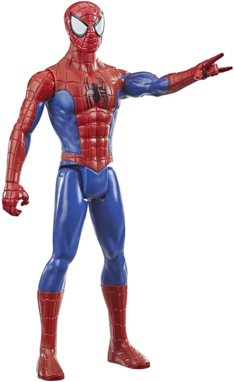 Marvel Titan Hero Series Akční figurka Spider-Man 30 cm vysoký superhrdina s pohyblivými končetinami Kompatibilní s dalšími hračkami Spider-Man Pro děti Akční figurky 5+ Naty Shop Single Spider-Man