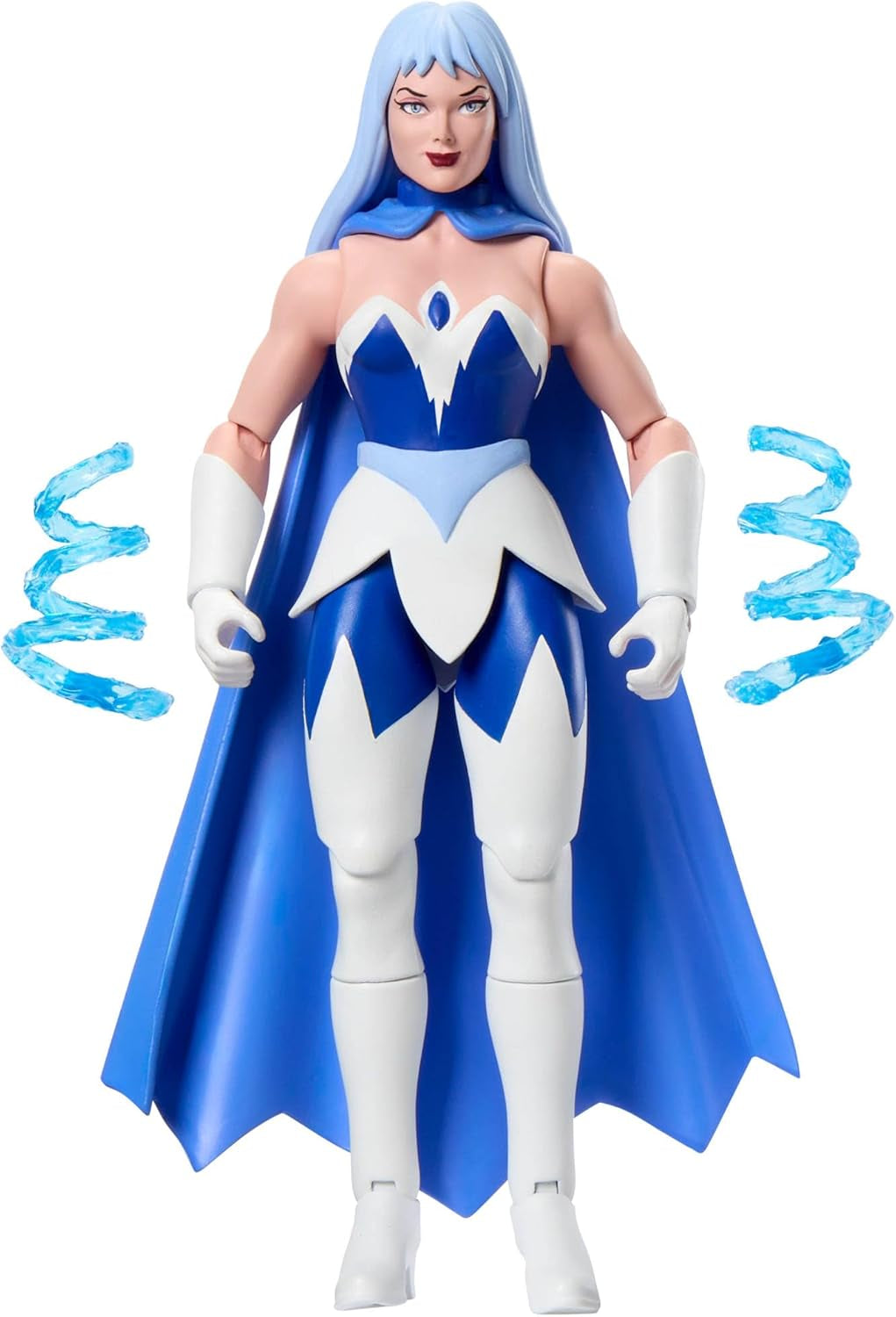 Masters of the Universe Origins Kolekce akční figurky Cartoon Frosta, asi 14 cm vysoká, z televizního seriálu z 80. let minulého století, princezna moci s ledovou silou, detailní design a plášť, akční figurky JBM87 Naty Shop