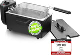 Fritéza na olej Emerio 3,0 l s technologií Cold Zone Technology, 2000 W Domácí spotřebiče Naty Shop Black