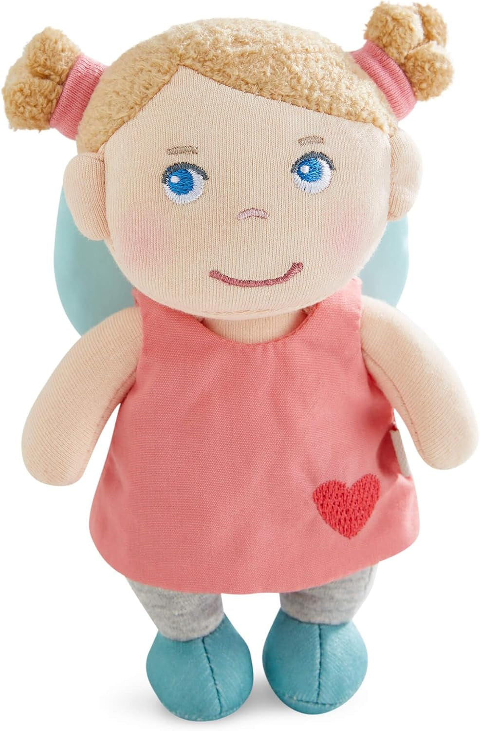 HABA Guardian Angel Lore - Nadýchaná textilní panenka (15 cm), perfektní dárek na uvítanou pro miminka a batolata - Lze prát na 30 °C - 2011870001