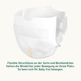 Bambo Nature plenky pro miminka, velikost 0 (1-3 kg), 144 ks, měsíční box | Prémiové plenky s vylepšenou ochranou proti úniku | Maximální pohodlí a svoboda pro novorozence | Dermatologicky testované plenky