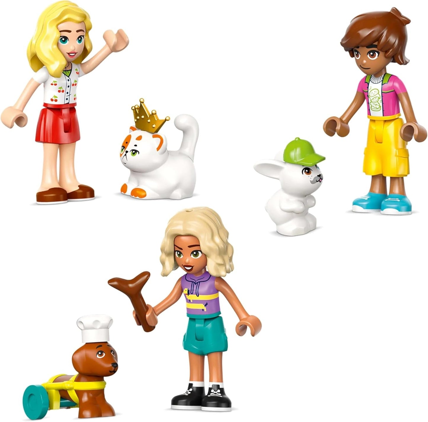 LEGO Friends Obchod se zvířecími doplňky Předstíraná herní sada Vzdělávací hračka pro 6leté dívky 3 minifigurky a 3 figurky zvířat Kočka Psík Zajíček Nápad na dárek pro děti 42650 Stavebnice Besuche den LEGO-Store