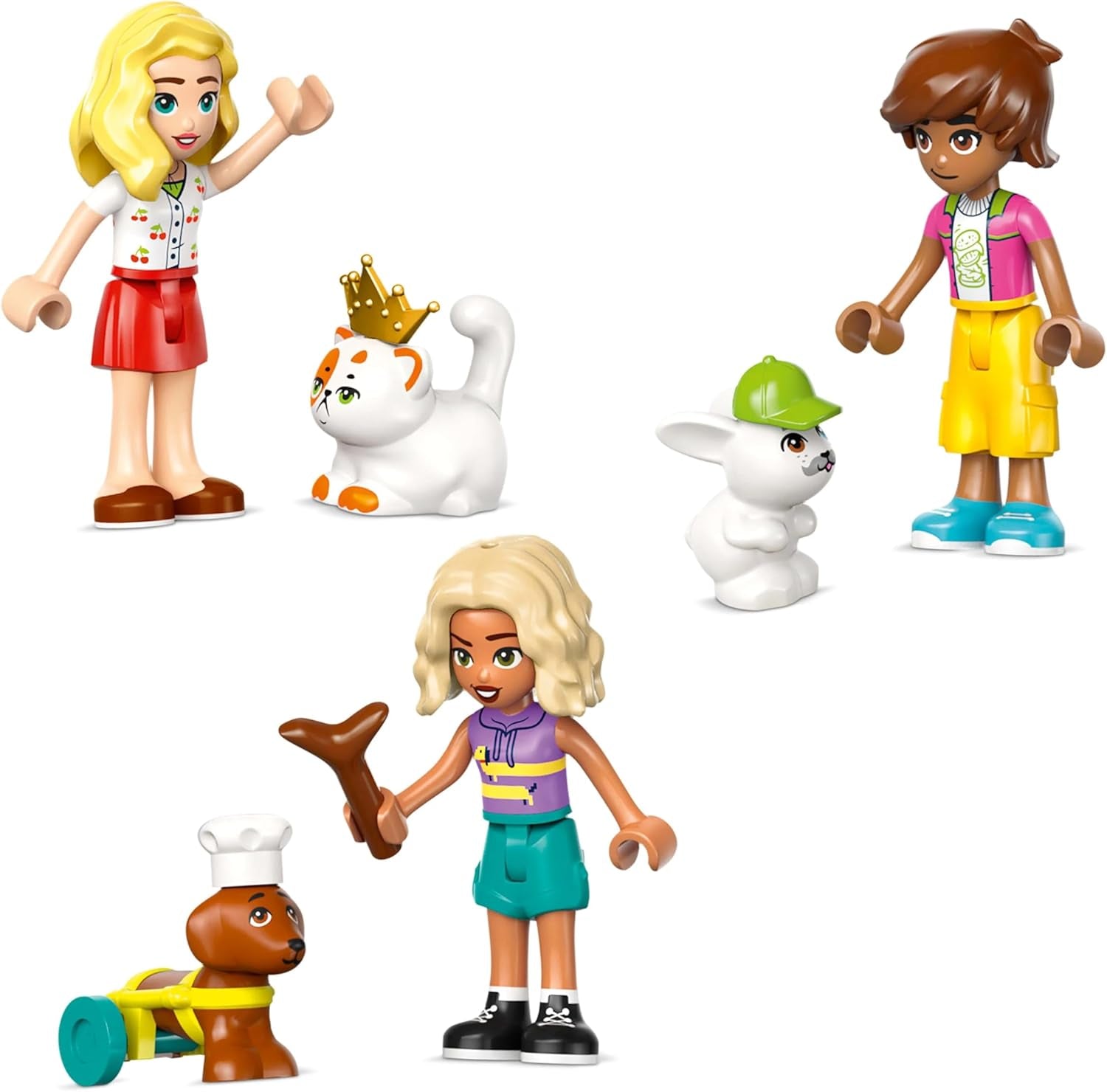 LEGO Friends Obchod se zvířecími doplňky Předstíraná herní sada Vzdělávací hračka pro 6leté dívky 3 minifigurky a 3 figurky zvířat Kočka Psík Zajíček Nápad na dárek pro děti 42650 Stavebnice Besuche den LEGO-Store