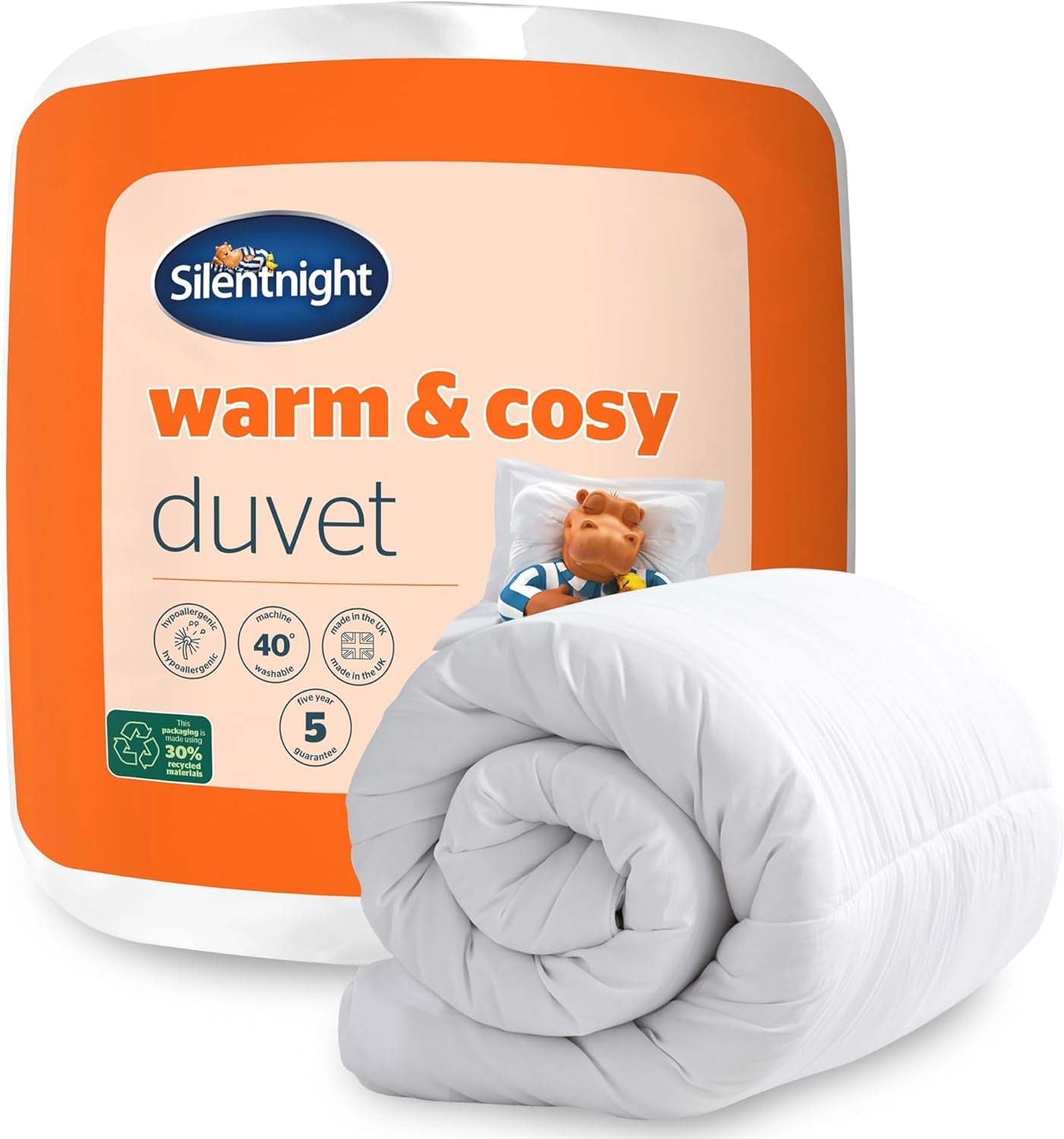 Teplá a útulná přikrývka Silentnight - 15 Tog - jednolůžko 135 X 200 cm Peřiny a přikrývky Naty Shop Jednolůžko 15 Tog