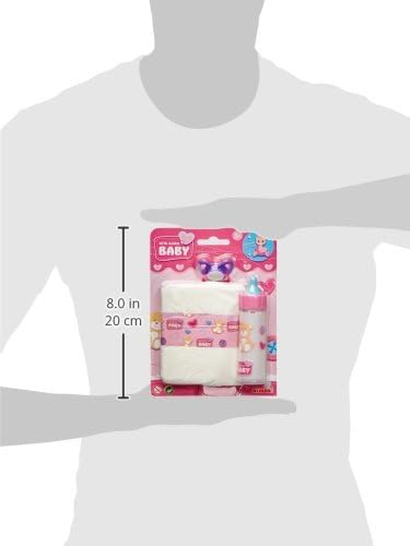 Simba 105562487 - Sada na krmení novorozenců, dudlík, plenka a mizející láhev pro panenky 38-43 cm