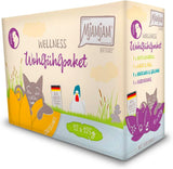 MjAMjAM - prémiové mokré krmivo pro kočky - kuřecí wellness balíček 12 balení (12 x 125 g) bez obilovin s extra masem