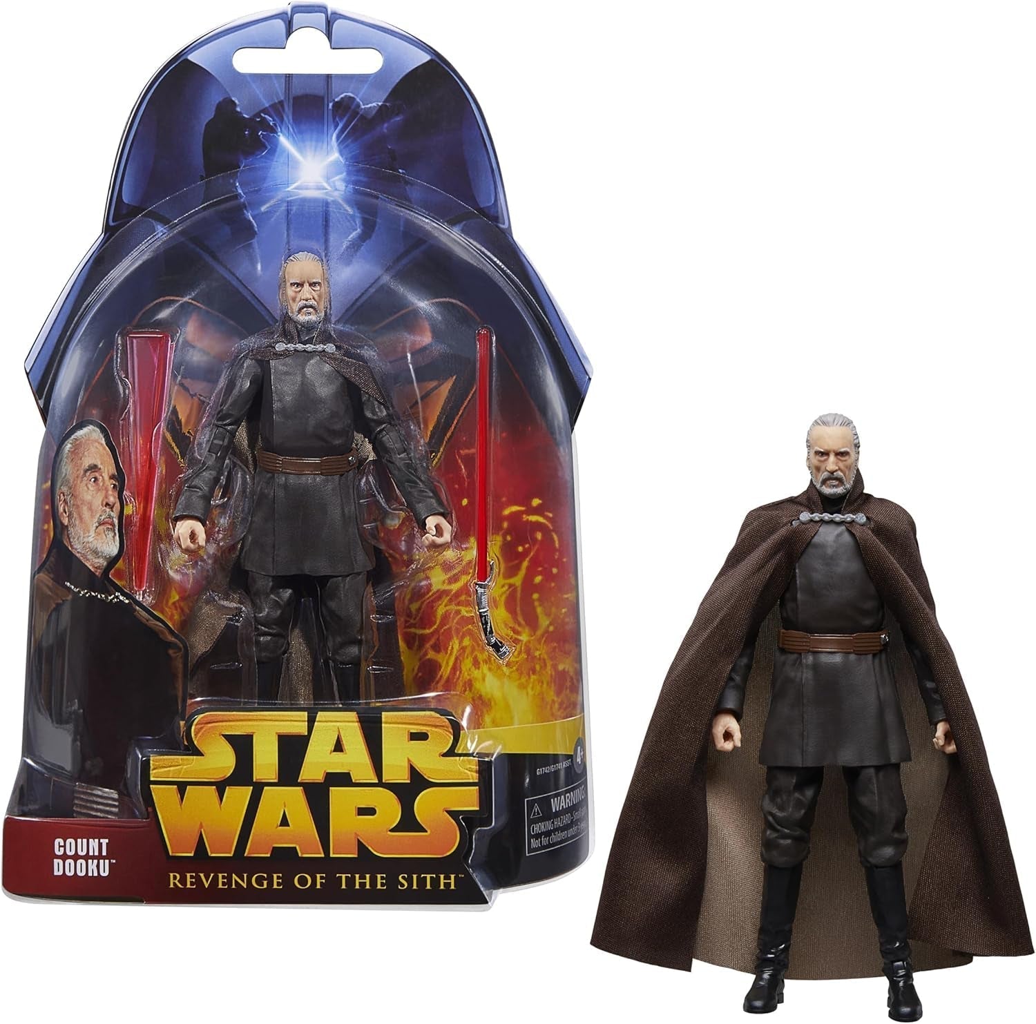 Star Wars Černá série Hrabě Dooku, Star Wars: Pomsta Sithů 20 let sběratelská akční figurka (15 cm) Akční figurky Naty Shop