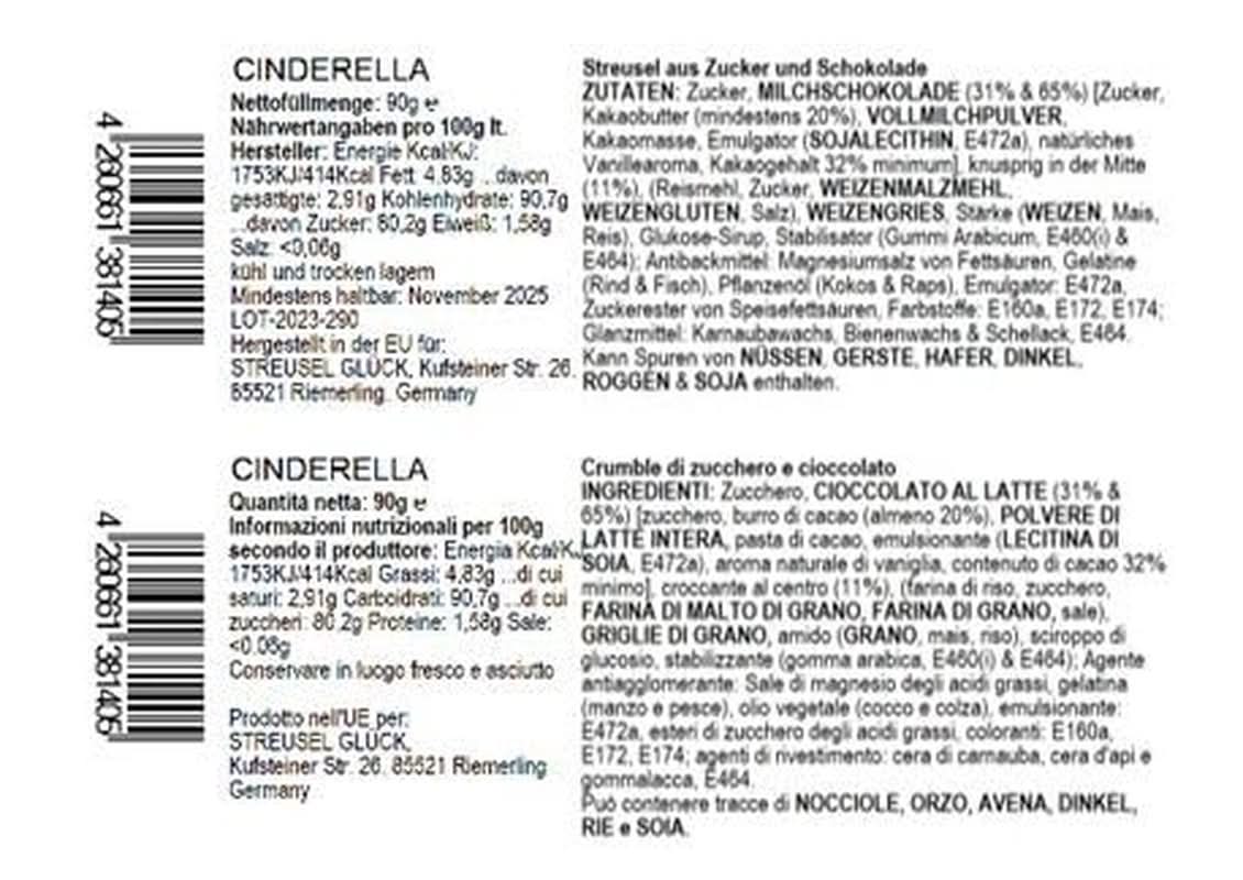 Sprinkles Cinderella, Christmas White Gold, 90 gramů Naty Shop
