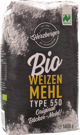 Pšeničná mouka Herzberger Organic Naturland Typ 550, 1 kg