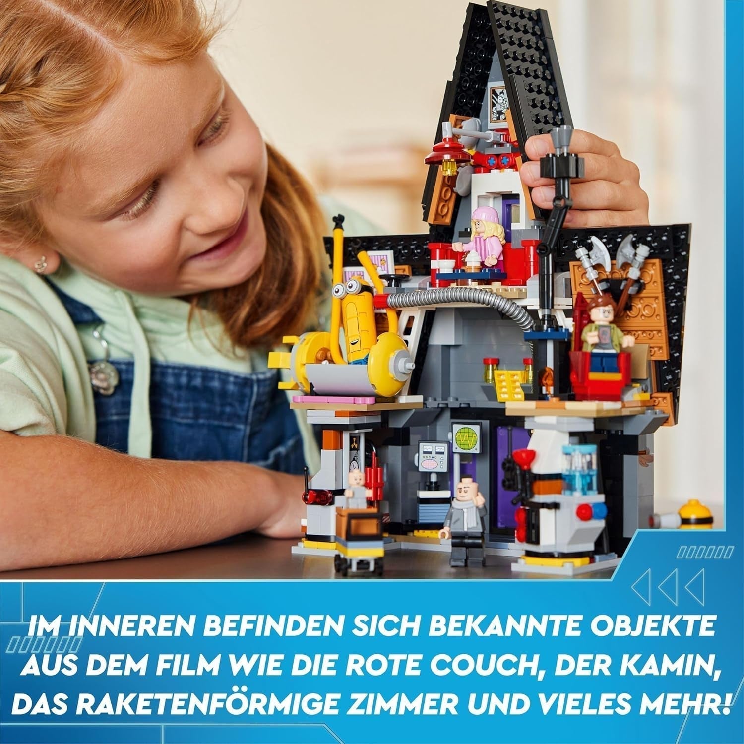 LEGO I – Jednoduše nenapravitelní 4 Rodinná vila Grua a přisluhovačů I – Jednoduše nenapravitelná 4 filmová herní sada Dětská hračka Dárek pro chlapce a dívky od 8 let 75583 Stavebnice Beuche den LEGO-Store