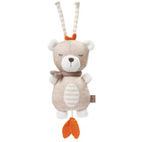 Fehn music box baby sleep aid ovečka - plyšová hračka s nástavcem - uspávací písnička "Brahms lullaby" - dětská hračka na cesty i domů - hudební hračky pro miminka a děti Baby Toys Naty Shop Teddy nature