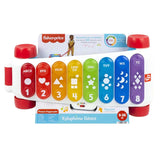 Fisher-Price Light-up obří xylofon - elektronický hudební nástroj k tahání s písničkami s učebním obsahem, pro děti, batolata od 9 měsíců, vícebarevné, verze: francouzská, HJK40 Jucarii Bebe Naty Shop