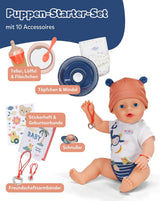 BABY Born Emma ve stylu džungle - Panenka 43 cm vysoká - 10 funkcí Včetně doplňků a šatů v unisex barvách - Funguje bez baterií - Vhodné pro děti od 3 let Naty Shop Dolls