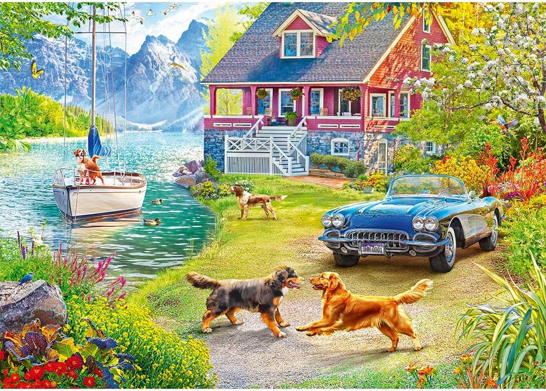 Trefl - Puzzle 2v1: Letní relaxace - 2 X 500 dílků - Sada dvou hlavolamů, DIY, kreativní zábava, pro dospělé a děti 10+ Puzzle Naty Shop