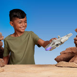 Star Wars Micro Galaxy Squadron SWJ0332 - Millennium Falcon 22,5cm oficiální vozidlo se světly, zvukem a akčními figurkami Naty Shop