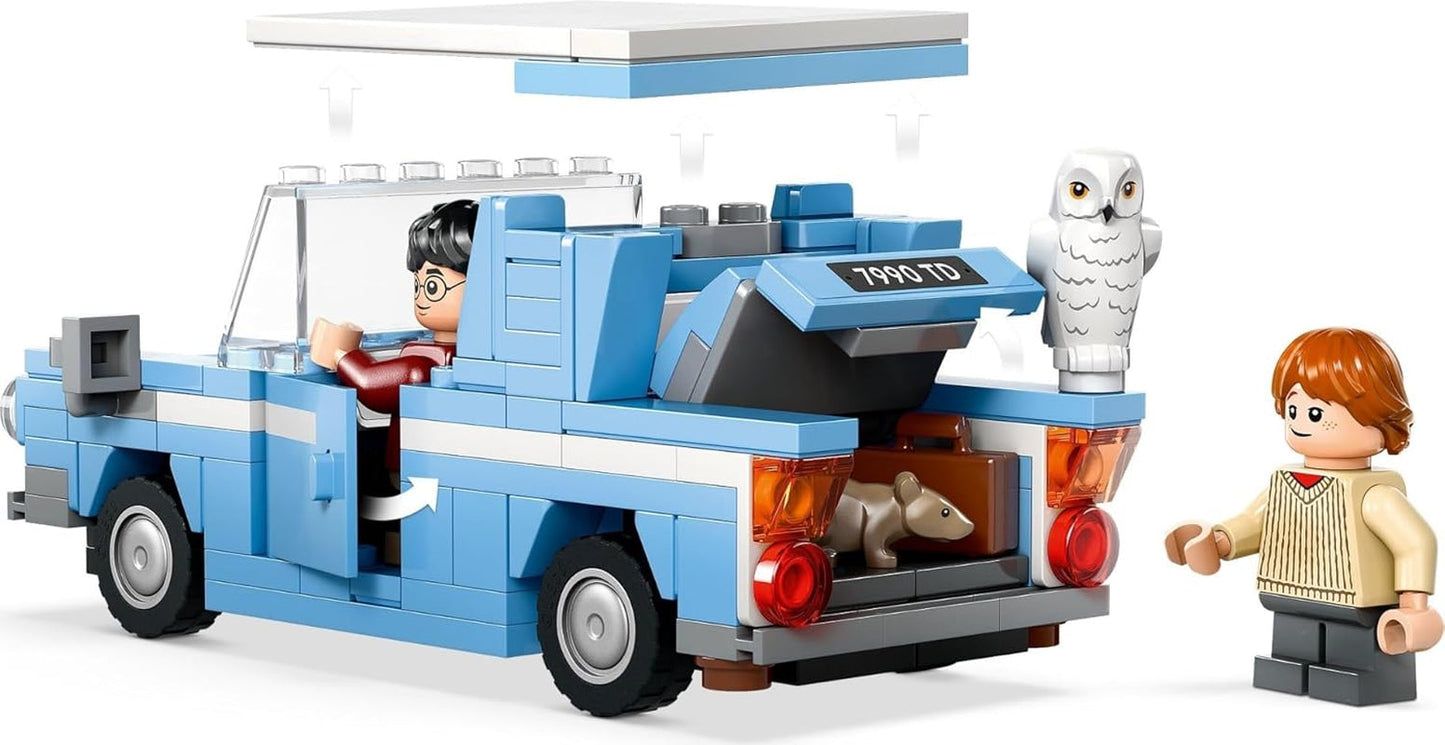 LEGO Harry Potter Létající Ford England Stavební autíčko pro děti Dárek pro chlapce, dívky a všechny fanoušky od 7 let Sada se 2 minifigurkami včetně Rona Weasleyho Hra na hrdiny 76424 Stavebnice Besuche den LEGO-Store