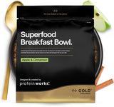 Protein funguje | Superfood Breakfast – GOLD Innovation, oceněné cereálie, proteinové müsli, bohaté na živiny s obilovinami, semínky a ovesem, s vysokým obsahem vlákniny, jablka a skořice, 10 porcí, 600 g