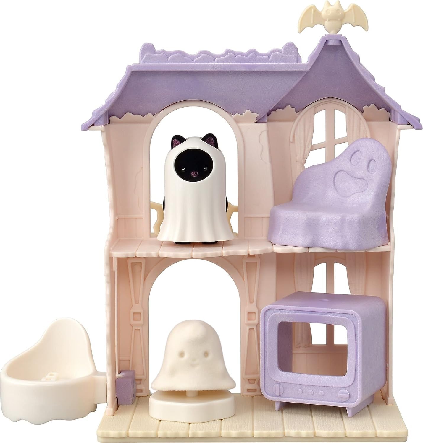 Sylvanian Families 5542 Spooky Haunted House - Domeček pro panenky Hrací sada Domky pro panenky Naty Shop