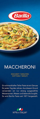 Těstoviny z tvrdé pšenice Barilla Maccheroni n. 44 – Balení po 1 (1x1kg)