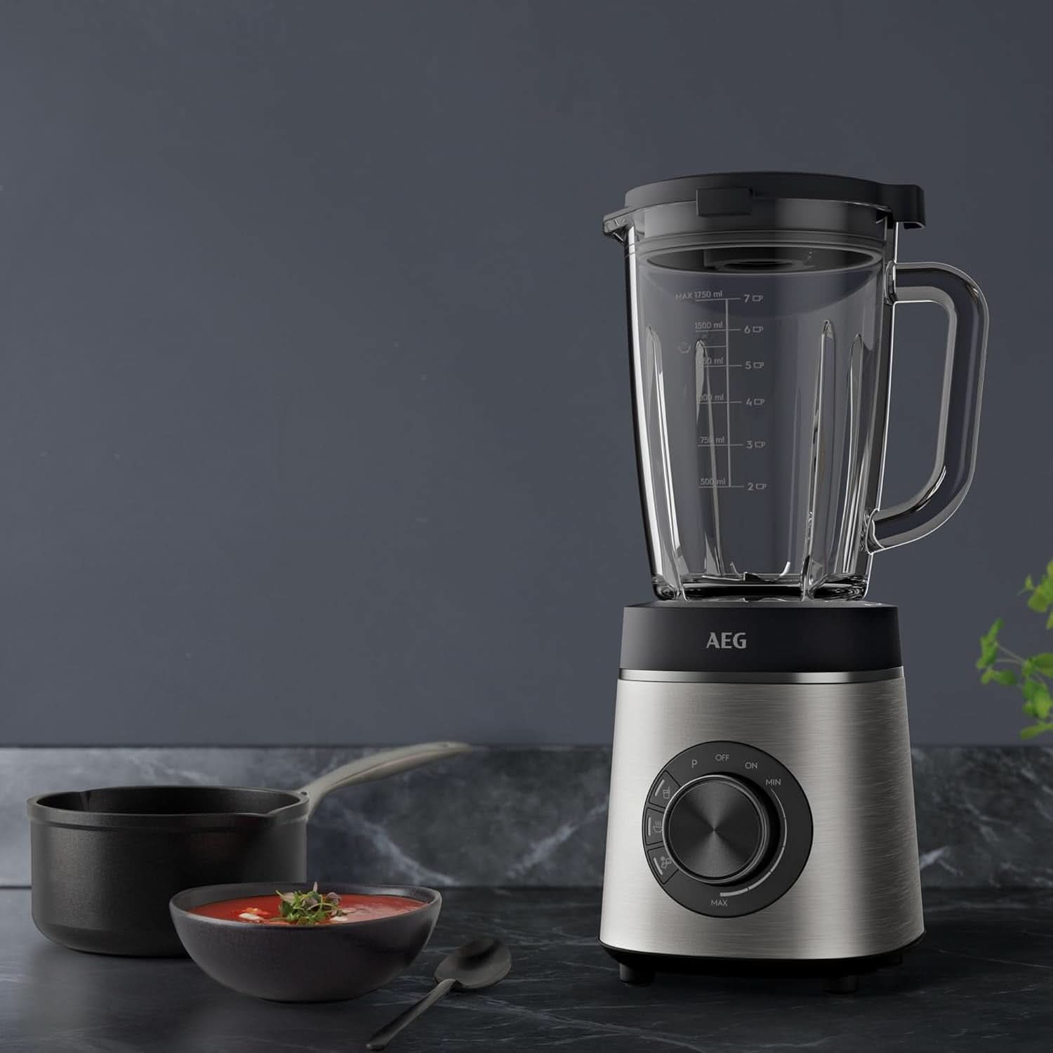 AEG TB6-1-6S STOJANOVÝ MIXÉR / Ovládání rychlosti 3 programy Funkce Smoothie ICE Kitchen Naty Shop
