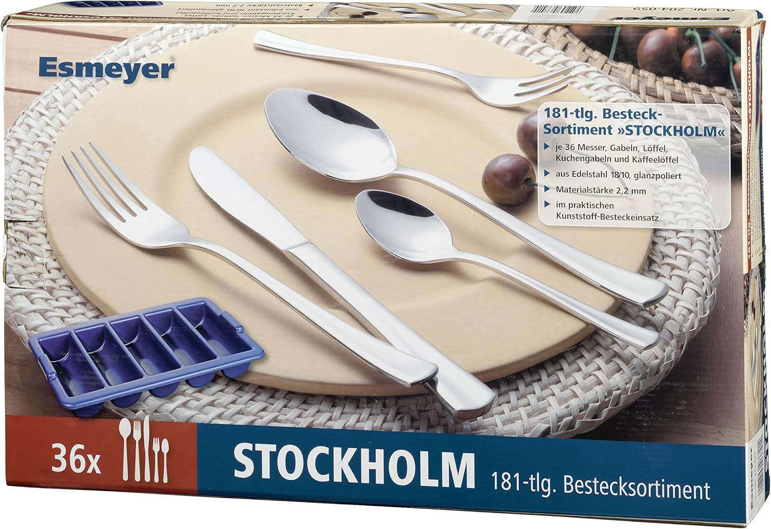 Ekonomická sada STOCKHOLM 204-059, 181 kusů, vícebarevná Kitchen Naty Shop