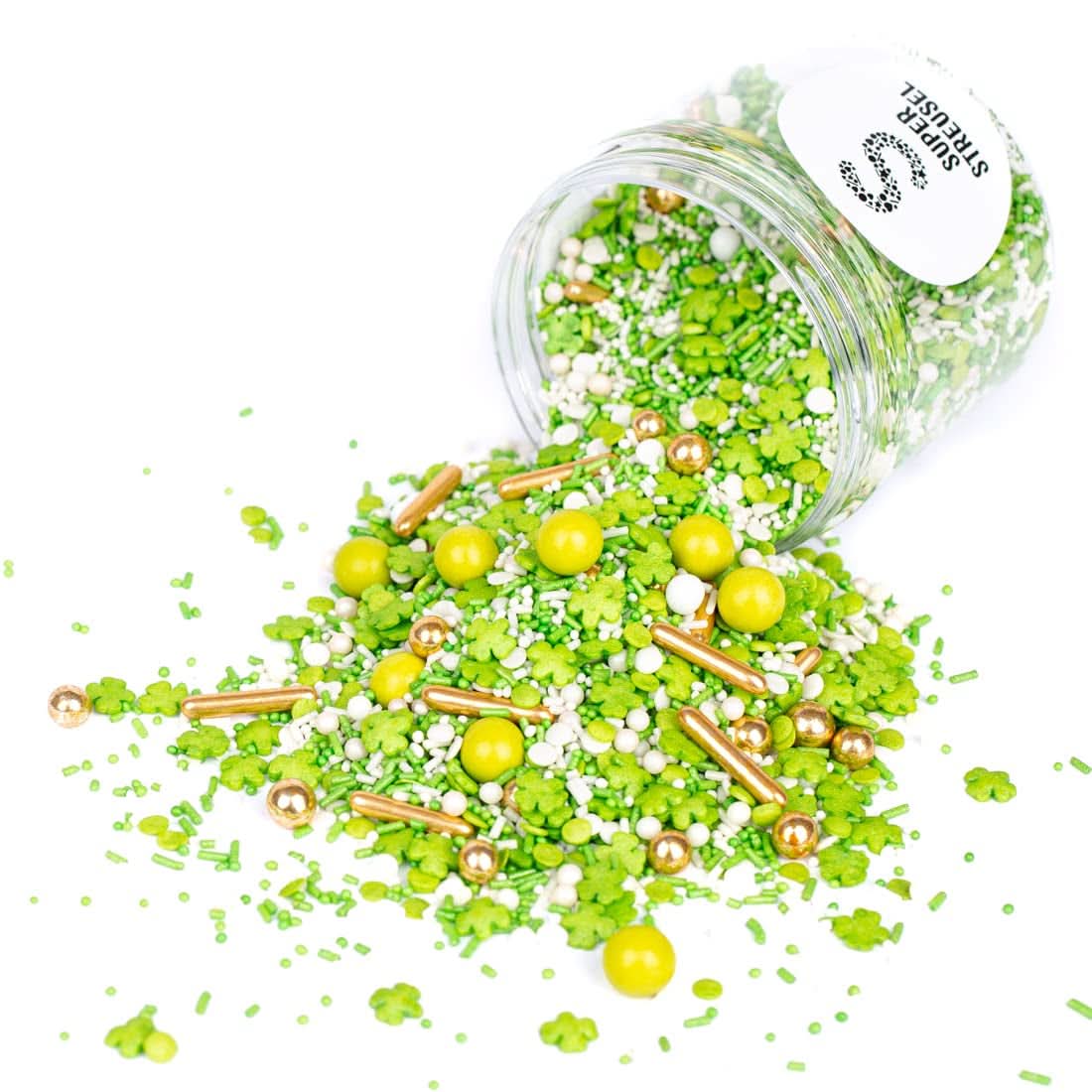 Super Streusel, Lucky Charms, Green Sugar Sprinkles, 90 gramů Sprinkles Naty Shop 90 gramů