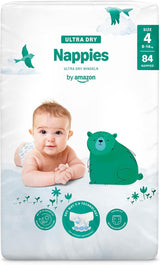 Ultra suché plenky Amazon, velikost 1 (2–5 kg) – měsíční krabička, bílá, počet 96 (2 balení po 48) (dříve značka Mama Bear, identický produkt)