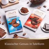 Lindt Čokoláda | Hořká čokoládová tyčinka bez přidaného cukru | 100 g | Nejjemnější hořká čokoláda s 55% kakaa, bez přidaného cukru a bez lepku | Čokoládová tyčinka bez lepku