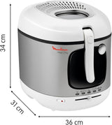 Fritéza AM4800 Mega 2Kg, olejová fritéza, pachový filtr, 1800 W Domácí spotřebiče Naty Shop