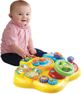Vtech Baby Adventure Play Table - Barevný dětský hrací stůl se 6 dětskými hřišti a interaktivními prvky - Naučte se barvy, čísla, zvířata, hudbu a tvary hrou - Pro děti ve věku 12-36 měsíců Baby Toys Naty Shop