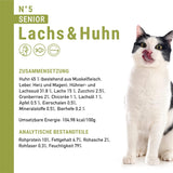 catz finefood Senior Collection Katzenfutter nass - Premium Nassfutter für Ihre Senior Katze - getreidefrei, bez Zucker, hoher Fleischanteil, Vitamine & Mineralien (6 x 200g dávka)