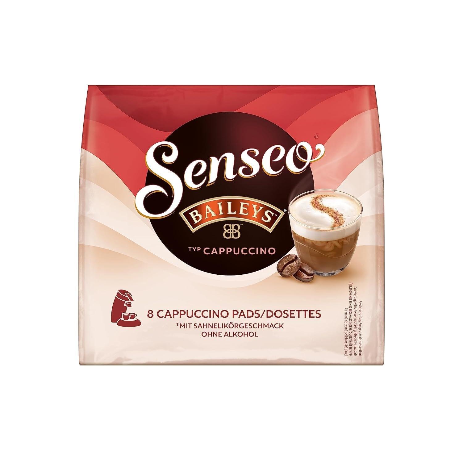 Senseo Pads Typ Cappuccino Baileys, 5 x 8 Getränke, 40 kaffeepadů