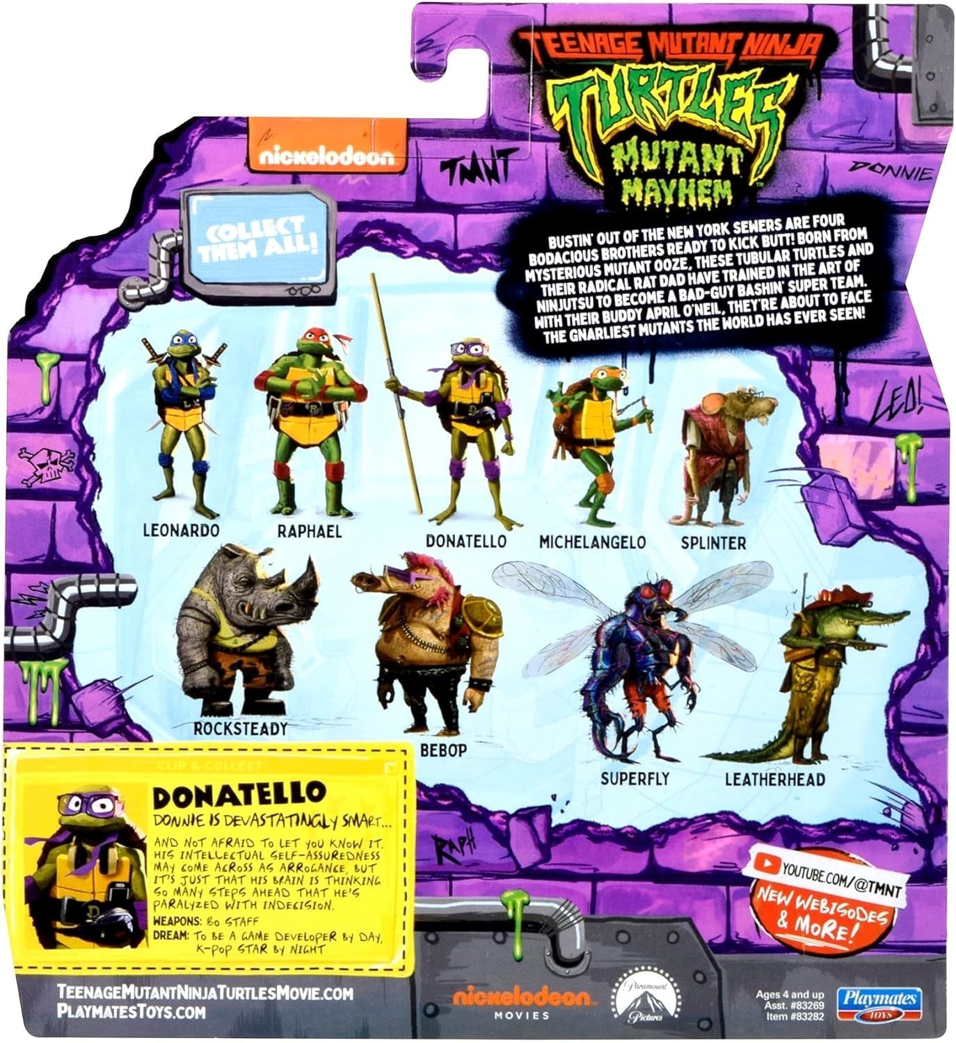 TEENAGE MUTANT NINJA Turtles - Donatello Základní figurka Akční figurky Naty Shop