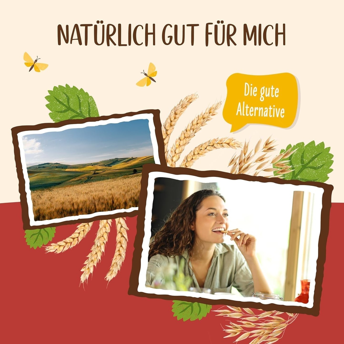 Allos Nutri Organické ovesné krekry | Křupavé celozrnné ovesné krekry | Sladíme medem 6 x 130g