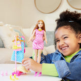 Sada módní panenky Barbie a šatní skříň s oblečením, doplňky a salonním nábytkem, dlouhotrvající kadeřnická zábava pro děti od 3 let, HPL78