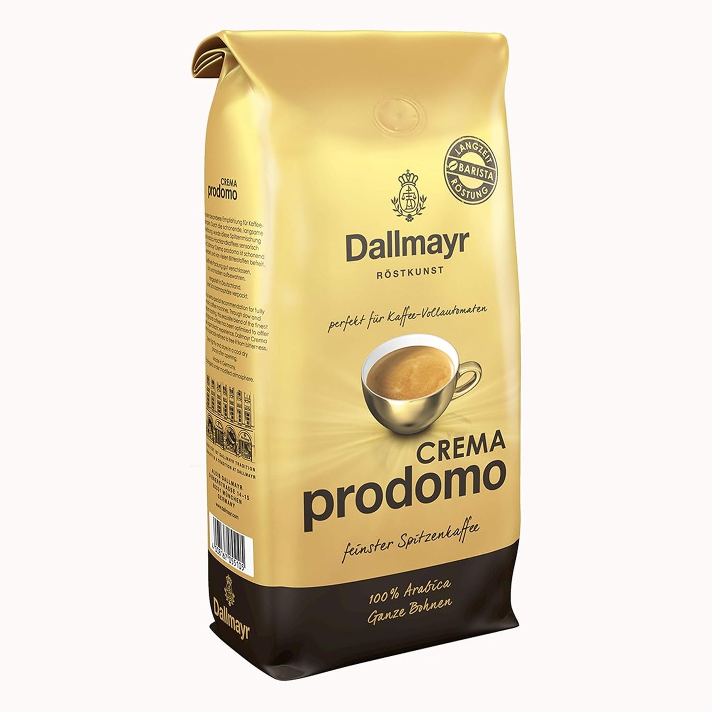 Prodomo krém, Bohnenkaffee, Röstkaffee, Kaffee, ganze Bohnen, Kaffeebohnen, 8 x 1000 g