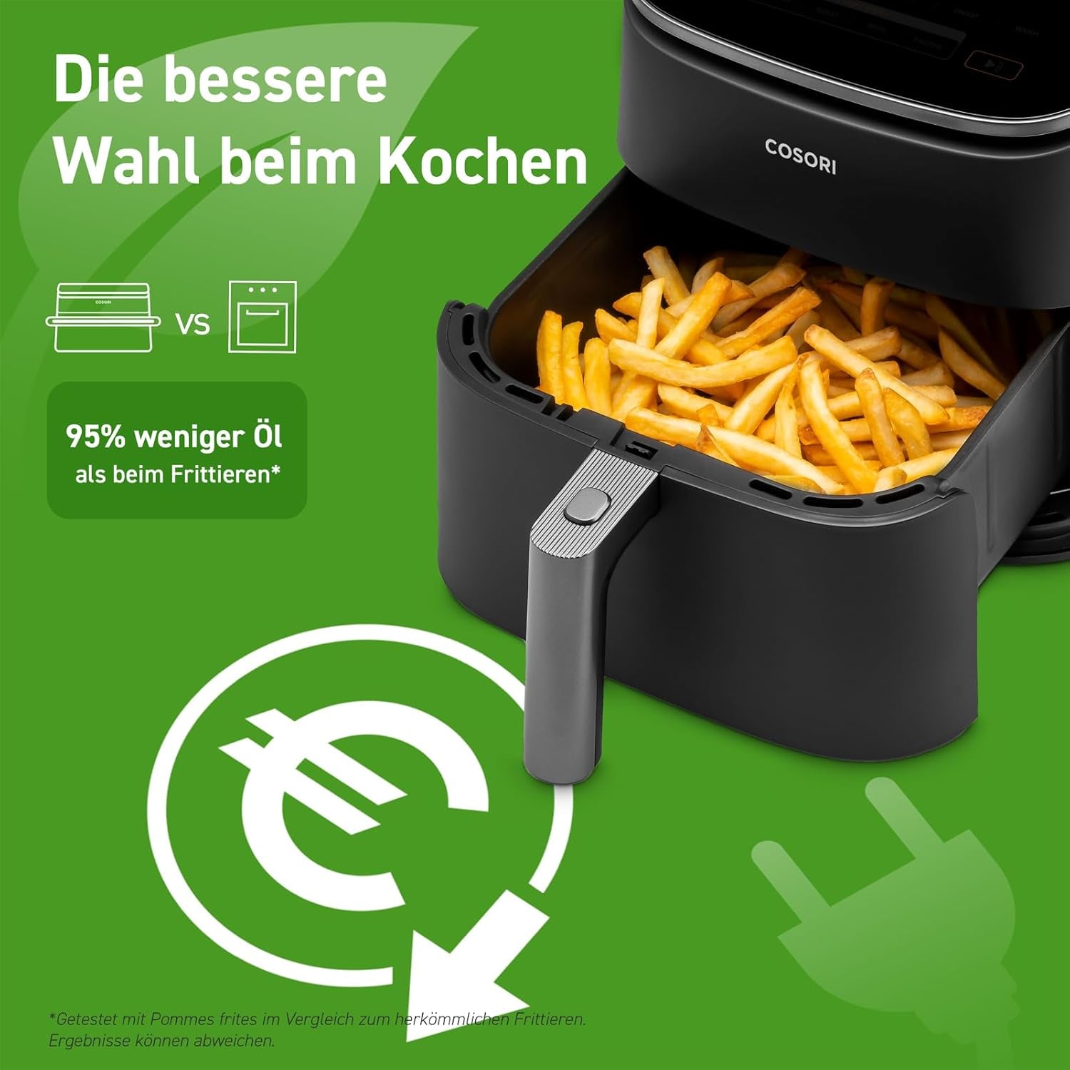 Horkovzdušná fritéza Cosori Turboblaze Airfryer, 9 v 1, 6 litrů, tichá zařízení Naty Shop