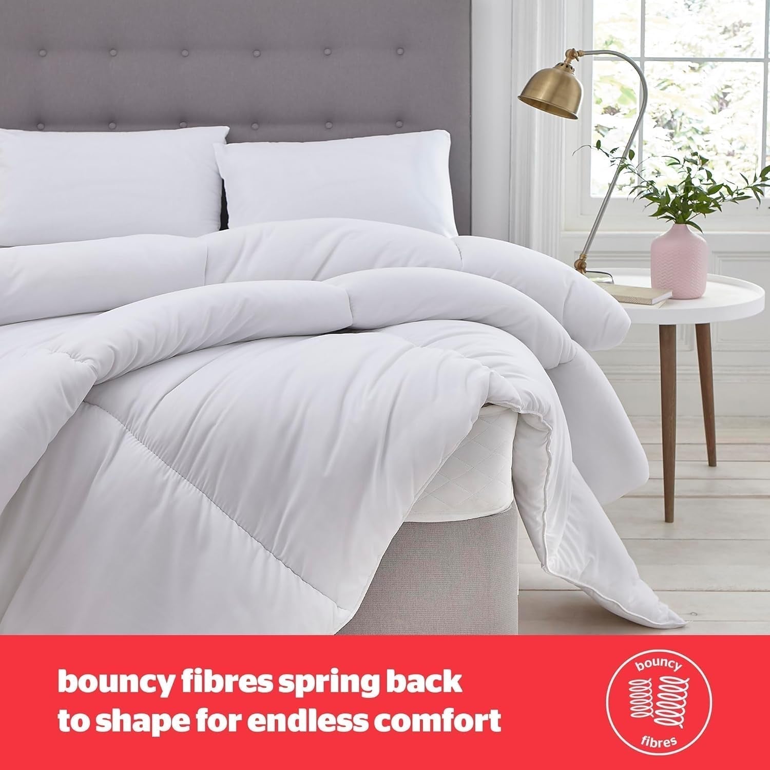 Peřina Silentnight bounceback, 13,5 ks, king size, bavlněná směs, bílá, king size Peřiny a přikrývky Naty Shop