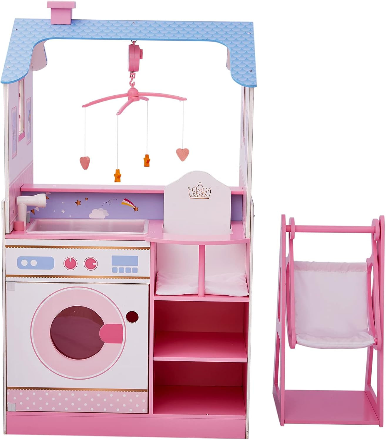 Olivia's Little World Teamson Kids dřevěné panenky, 45 cm, oboustranné, pro děti TD-11460W