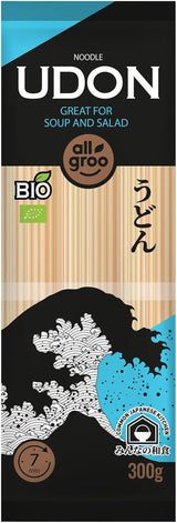 Allgroo Organické pšeničné nudle, Udon, CN-BIO-154-1 x 300 g
