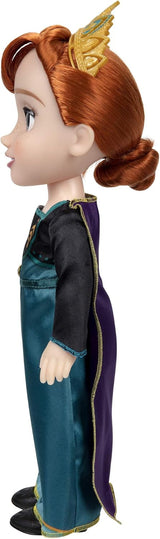 Disney Frozen 2 Anna Doll – 35 cm vysoká polohovatelná panenka v ikonických módních šatech s erbem Arendelle a diadémem pro větší zábavu, pro dívky od 3 let.
