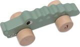 Jollein 112-001-67090 Dřevěná hračka na kolečkách, zelená Baby Toys Naty Shop