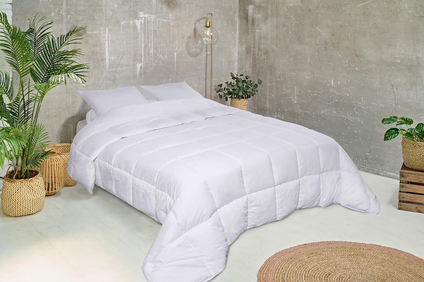Přikrývka Bleu Câlin pro 2 osoby, přikrývka Sensation, velmi teplá, bílá, 240X260 Cm, KSD50 Přikrývky a přikrývky Naty Shop
