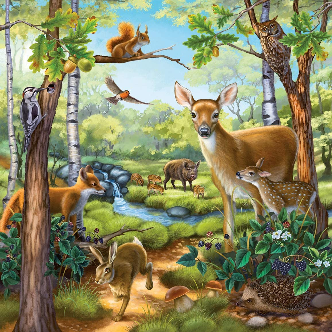 Puzzle Ravensburger pro děti - 09265 Les/Zoo/Pets - puzzle pro děti od 5 let, s 3X49 dílky Puzzle Naty Shop