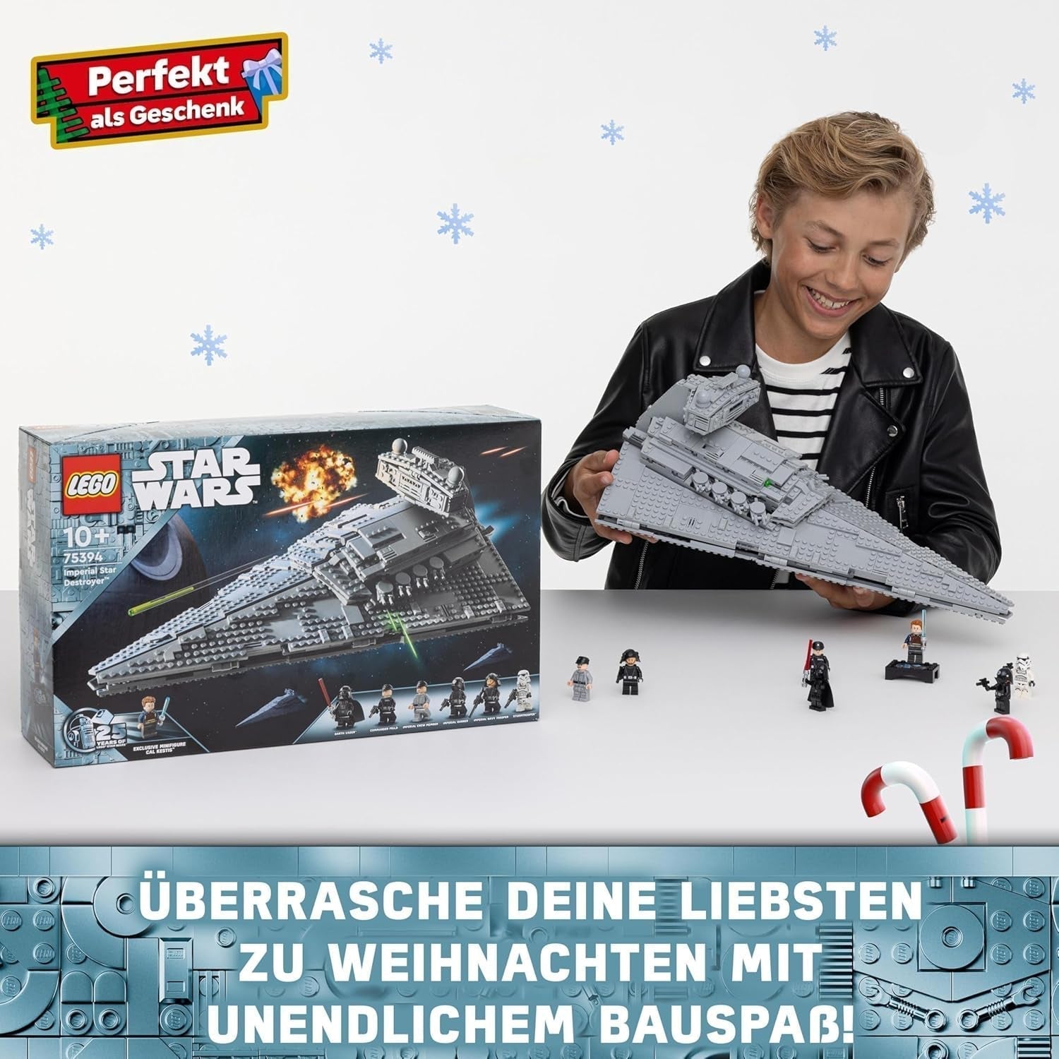 LEGO Star Wars Imperial Star Destroyer, sada hvězdné lodi, stavebnice, sada Darth Vader a Cal Kestis, dárek k narozeninám pro chlapce, dívky a fanoušky 75394 Stavebnice Besuche den LEGO-Store