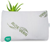 Maxxgoods ortopedický polštář Visco gelový pěnový polštář na krk s ochranným potahem z Aloe Vera a vnitřním potahem ze 100% bavlny – polštář pro žaludek, záda a postranní spáče (42 cm x 70 cm x 12 cm) Naty Shop krční ortopedické polštáře 50 x 30