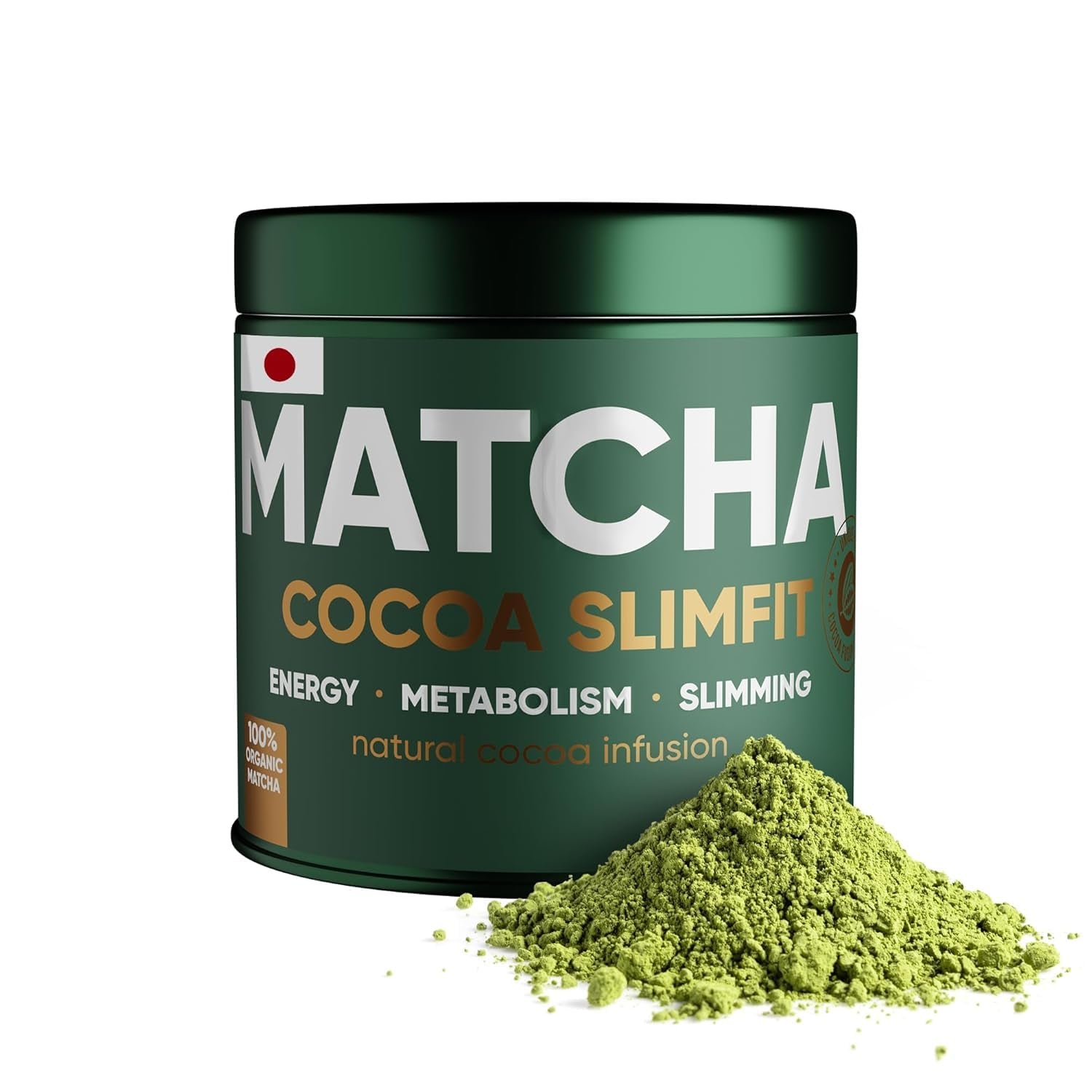 WOW TEA Matcha prášek - jemný prášek z Japonska se svěží chutí - ideální pro Matcha čaj, latté nebo smoothie - bez přísad (detox)
