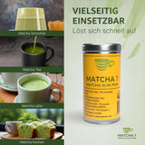 ® Ceremonial Matcha Powder X Granátové jablko 100G [Podporuje hubnutí a metabolismus] - Zelený čaj pro aktivní a zdravý životní styl - Zelený čaj bez přísad (čistý a přírodní)