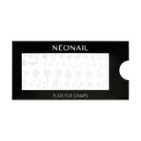 NÉONAIL Nagel Stempel Mit Schaber - Nägel Selber Machen - Razítko na nehty - Nageldesign Für Nagel Schablone - Francouzské nehty Stempel - Silikon Nagelstempel